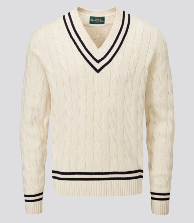 Pull Cricket en coton de chez Alan Paine Pull Cricket en coton de chez Alan Paine