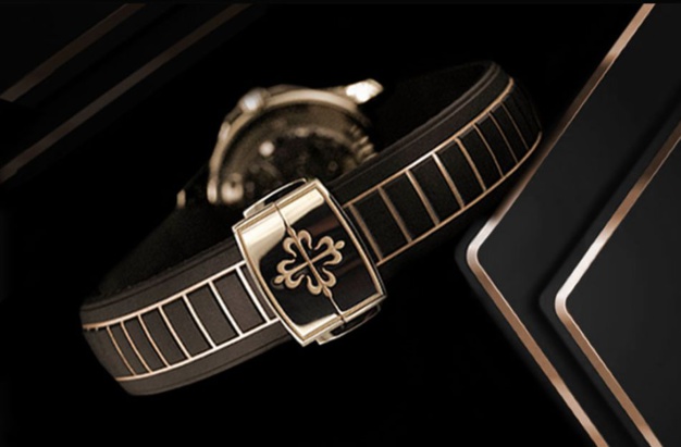 RubberB Gold Matic : un bracelet en caoutchouc pour Aquanaut en or rose