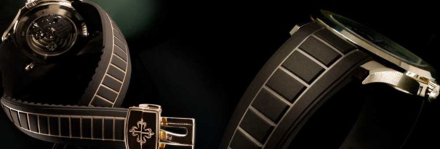 RubberB Gold Matic : un bracelet en caoutchouc pour Aquanaut en or rose RubberB Gold Matic : un bracelet en caoutchouc pour Aquanaut en or rose