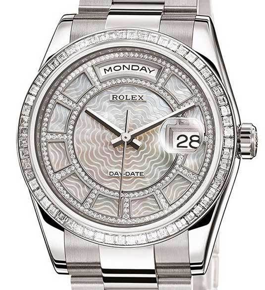 Rolex Oyster Perpetual Day-Date Sertie : somptueuse Rolex Oyster Perpetual Day-Date Sertie : somptueuse