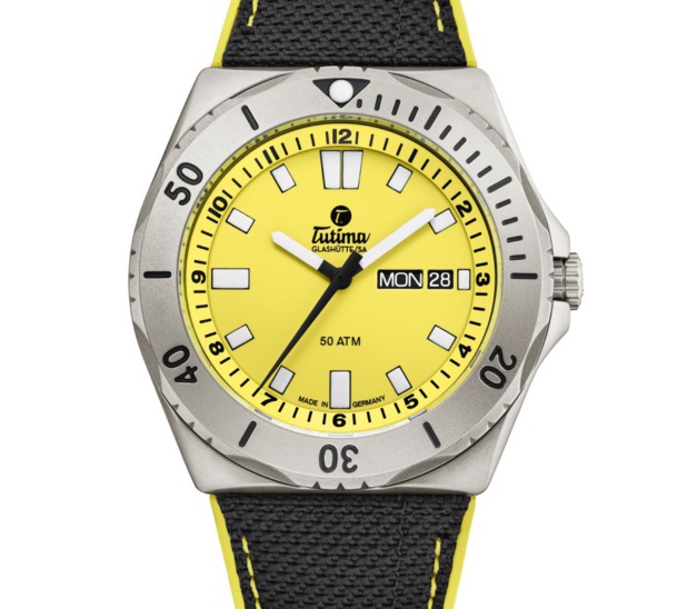 Tutima M2 Seven Seas : plutôt jaune ou orange ?