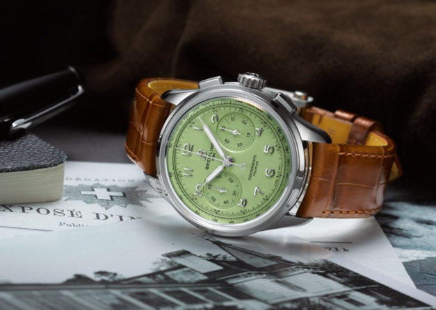 Breitling Héritage : le chrono "pistachio" Breitling Héritage : le chrono "pistachio"