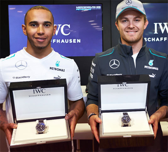 IWC: Lewis Hamilton et Nico Rosberg, deux nouveaux ambassadeurs de la marque de Schaffhausen IWC: Lewis Hamilton et Nico Rosberg, deux nouveaux ambassadeurs de la marque de Schaffhausen
