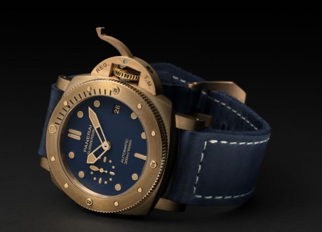 Panerai Submersible Bronzo Blu Abisso : la première en 42 Panerai Submersible Bronzo Blu Abisso : la première en 42