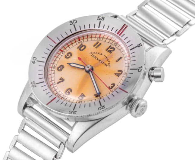 Rolex Zerographe, photo Antiquorum Rolex Zerographe, photo Antiquorum
