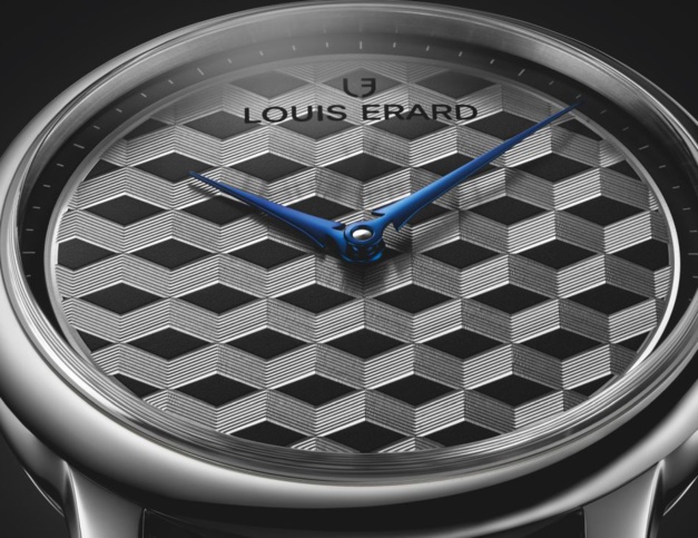 Louis Erard Excellence Guilloché Main : effet Escher