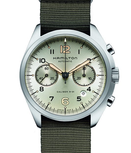 Hamilton Khaki Pilot Pioneer Auto Chrono : inspiration British Royal Air Force Hamilton Khaki Pilot Pioneer Auto Chrono : inspiration British Royal Air Force