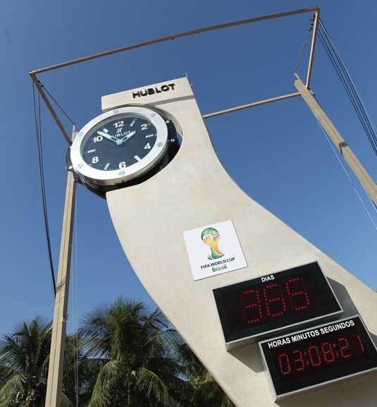 Hublot : les horloges de la Coupe du Monde de Football 2014