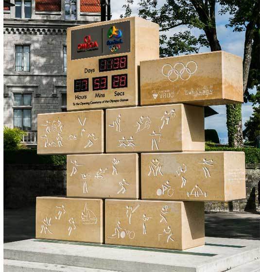 Omega Horloge du compte à rebours à Lausanne Omega Horloge du compte à rebours à Lausanne