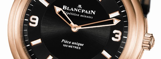 Léman Répétition Minutes Aqua Lung chez Blancpain