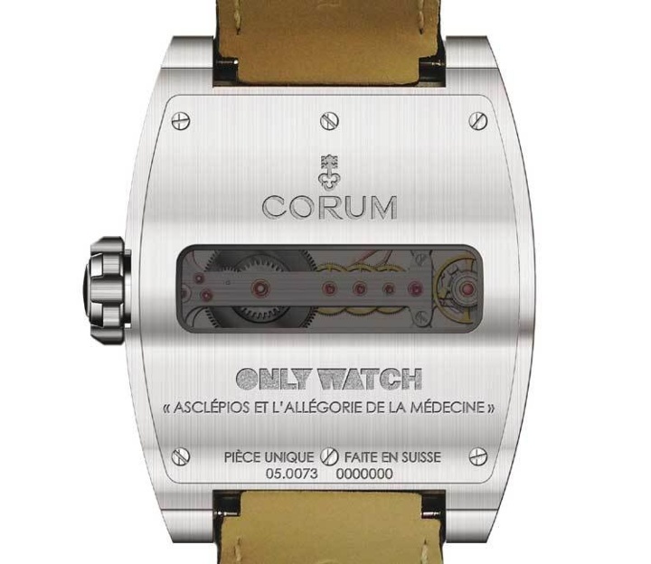 Corum Ti-Bridge Power Reserve Only Watch 2013, fond de boite