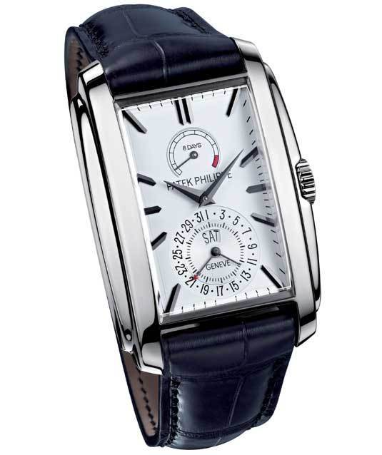 Patek Philippe 5200 Gondolo 8 Days, Day & Date Indication : huit jours de réserve de marche en 134 rotations !