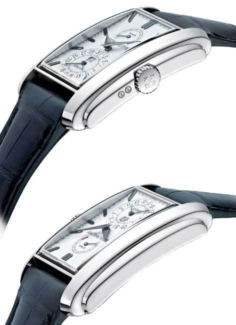 Patek Philippe 5200 Gondolo 8 Days, Day & Date Indication : huit jours de réserve de marche en 134 rotations !