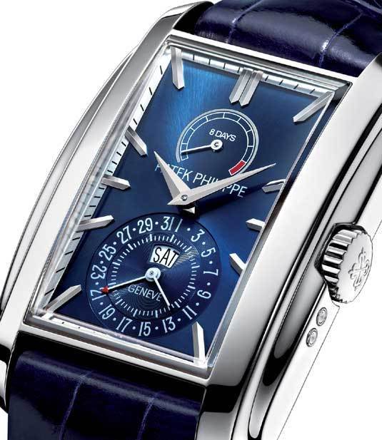 Patek Philippe 5200 Gondolo 8 Days, Day & Date Indication : huit jours de réserve de marche en 134 rotations !