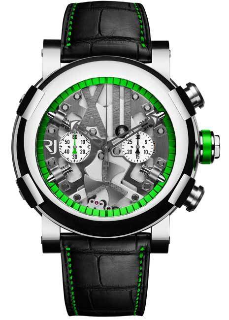 Romain Jerome Steampunk Chrono : de la couleur et des boutons de manchette assortis Romain Jerome Steampunk Chrono : de la couleur et des boutons de manchette assortis