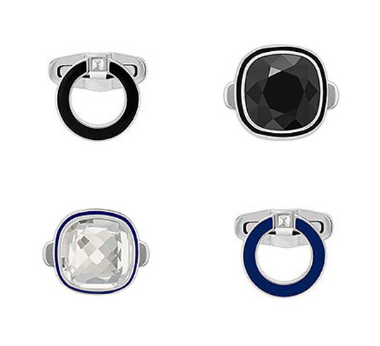 Boutons de manchette Swarovski : objectif homme