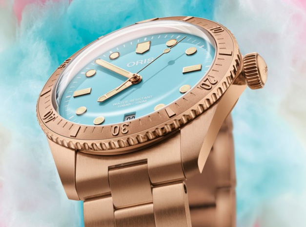 Oris Divers Sixty-Five "Cotton Candy"