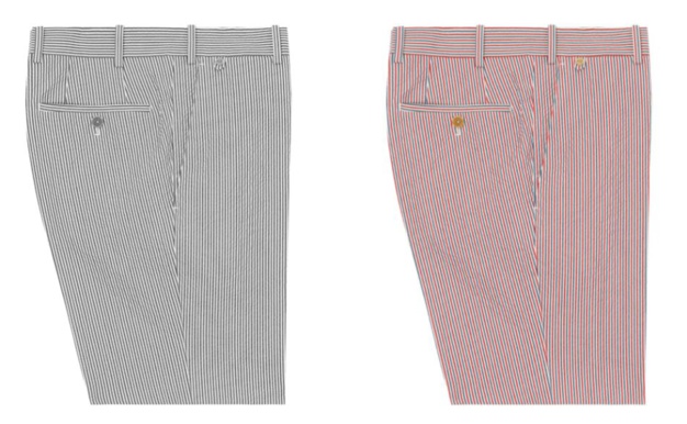 Bernard Zins BZV2 BDA en seersucker stretch à rayures 96876 Bernard Zins BZV2 BDA en seersucker stretch à rayures 96876