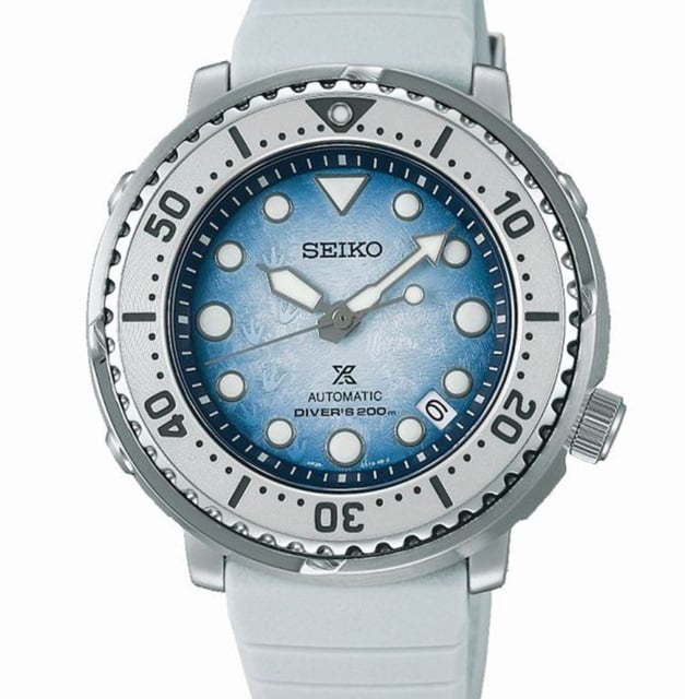Seiko Prospex Diver's Editions spéciales Save the Ocean : cadrans bleu glacier et empreinte de pingouins Seiko Prospex Diver's Editions spéciales Save the Ocean : cadrans bleu glacier et empreinte de pingouins