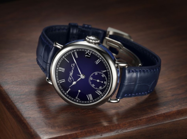 Moser Heritage Perpetual Calendar Midnight Blue Enamel