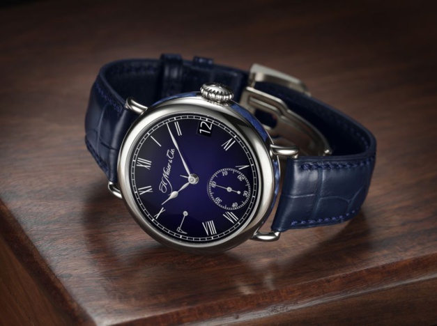 Moser Heritage Perpetual Calendar Midnight Blue Enamel Moser Heritage Perpetual Calendar Midnight Blue Enamel