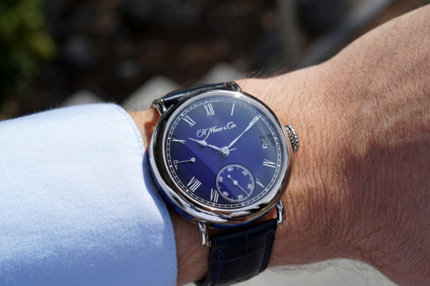 Moser Heritage Perpetual Calendar Midnight Blue Enamel Moser Heritage Perpetual Calendar Midnight Blue Enamel