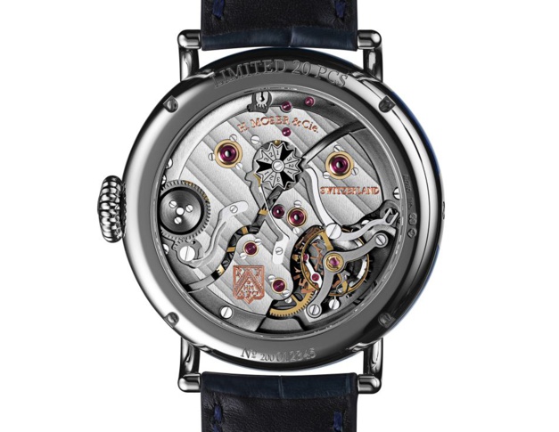 Moser Heritage Perpetual Calendar Midnight Blue Enamel