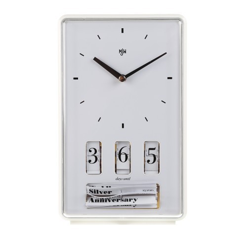 Mister Jones Wedding Anniversary Clock : compte à rebours de votre anniversaire de mariage… Mister Jones Wedding Anniversary Clock : compte à rebours de votre anniversaire de mariage…