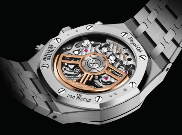 Chrono Audemars Piguet Royal Oak 41 mm Frosted Gold : 200 exemplaires pour le monde Chrono Audemars Piguet Royal Oak 41 mm Frosted Gold : 200 exemplaires pour le monde