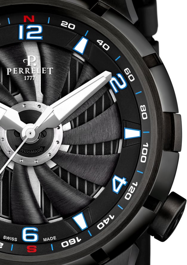 Perrelet : deux nouvelles Turbine Yacht en acier et acier PVD noir Perrelet : deux nouvelles Turbine Yacht en acier et acier PVD noir