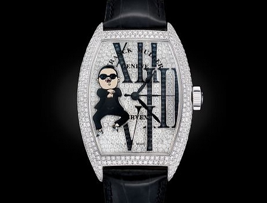 Psy reçoit sa montre Franck Muller : Gangnam Style… Psy reçoit sa montre Franck Muller : Gangnam Style…