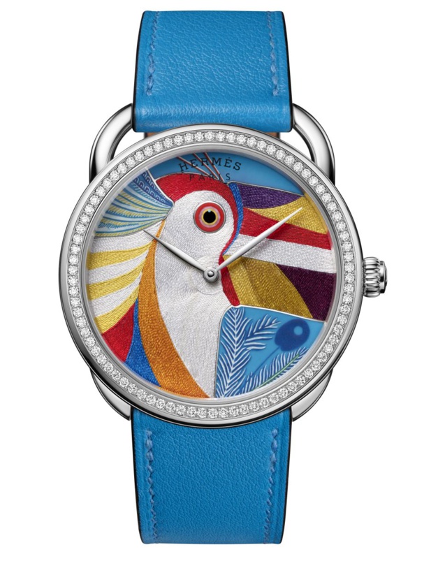 Hermès Arceau Toucan de Paradis : un somptueux cadran et deux métiers d'art Hermès Arceau Toucan de Paradis : un somptueux cadran et deux métiers d'art