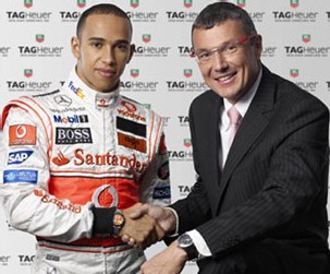 Lewis Hamilton et Jean-Christophe Babin