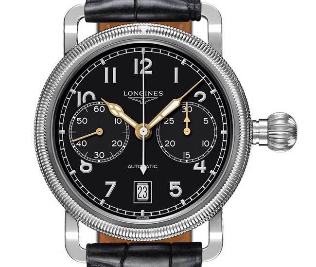 The Longines Avigation Oversize Crown The Longines Avigation Oversize Crown