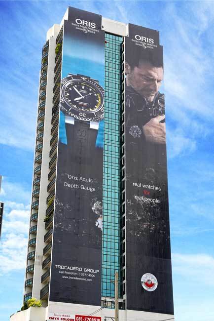 Oris : gros coup de pub à Bangkok