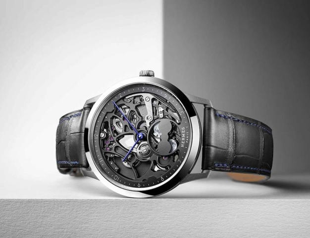 Slim d'Hermès Squelette Lune titane Slim d'Hermès Squelette Lune titane