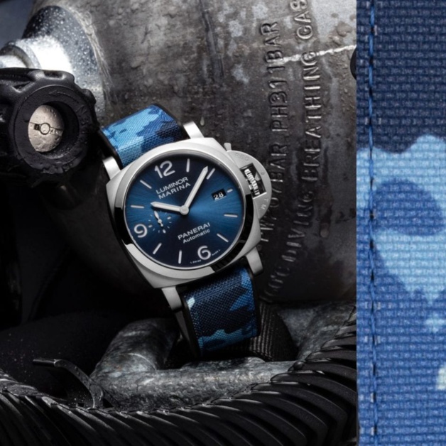 Panerai : des bracelets "camo" en caoutchouc recyclé en exclu "web"' Panerai : des bracelets "camo" en caoutchouc recyclé en exclu "web"'