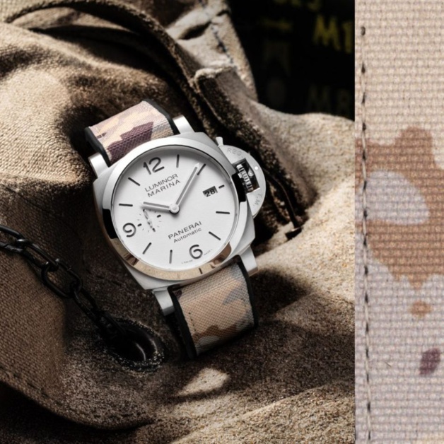 Panerai : des bracelets "camo" en caoutchouc recyclé en exclu "web"' Panerai : des bracelets "camo" en caoutchouc recyclé en exclu "web"'