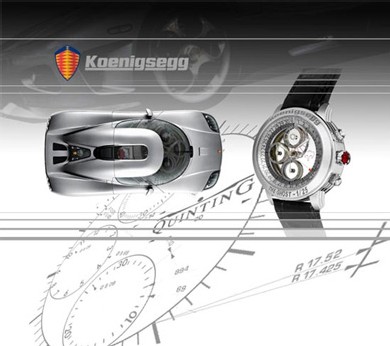 Quinting conçoit des montres en partenariat avec le constructeur automobile suédois Koenigsegg