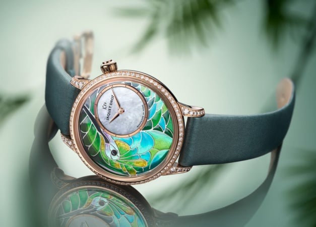 Jaquet Droz Petite Heure Minute Smalta Clara Colibri Jaquet Droz Petite Heure Minute Smalta Clara Colibri