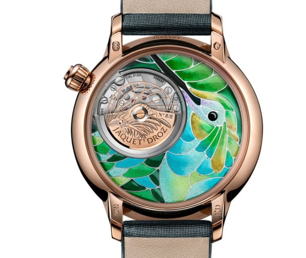 Jaquet Droz Petite Heure Minute Smalta Clara Colibri Jaquet Droz Petite Heure Minute Smalta Clara Colibri