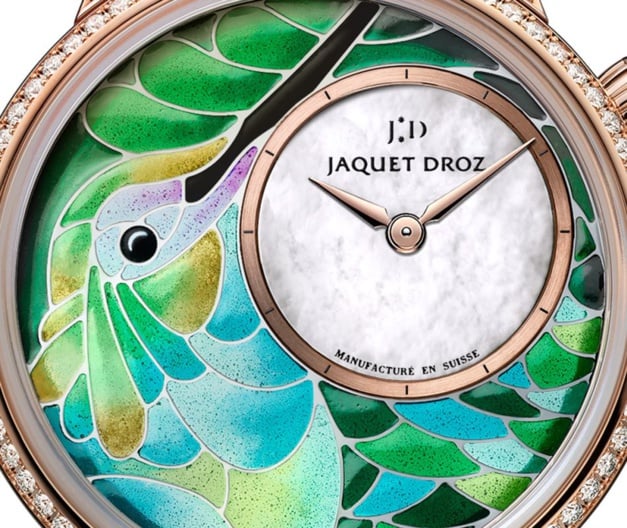 Jaquet Droz Petite Heure Minute Smalta Clara Colibri Jaquet Droz Petite Heure Minute Smalta Clara Colibri