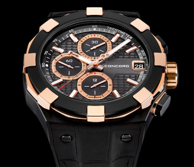 Concord C1Chronograph Black and Gold