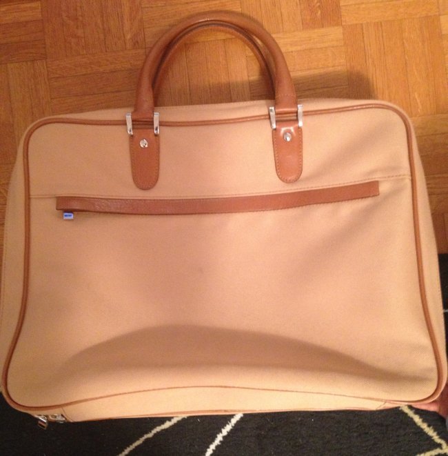 Sac de voyage 24h en toile beige et cuir Rolex