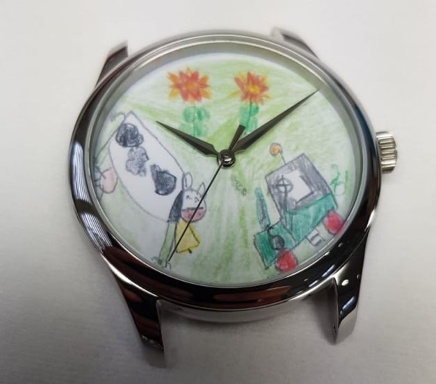 Résultat du concours pour enfants "Dessines le cadran de ta montre" avec Roventa-Henex Résultat du concours pour enfants "Dessines le cadran de ta montre" avec Roventa-Henex