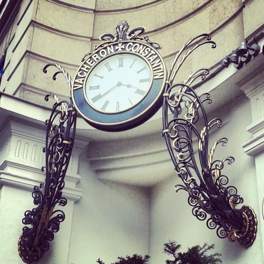 Horloge Vacheron Constantin, rue de la Paix à Paris