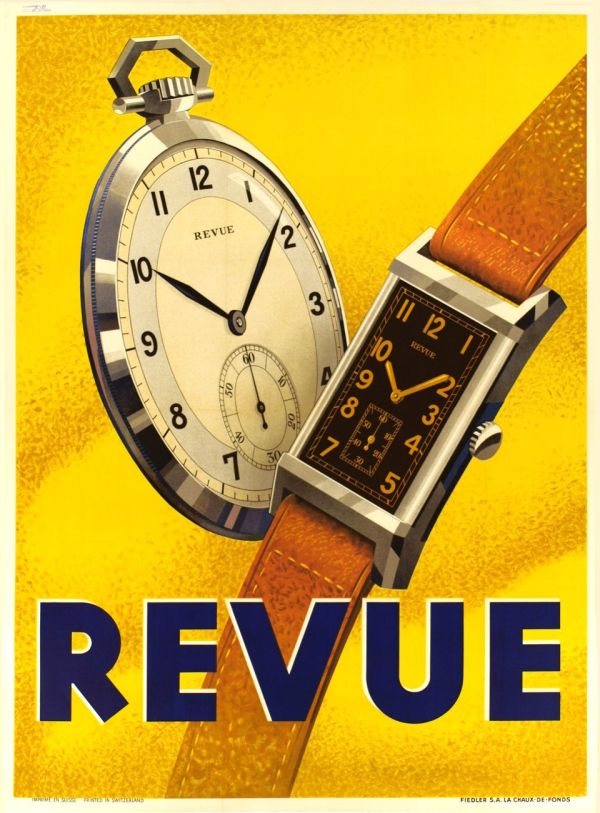 Genève : Galerie 1 2 3, pour de belles affiches horlogères anciennes et originales