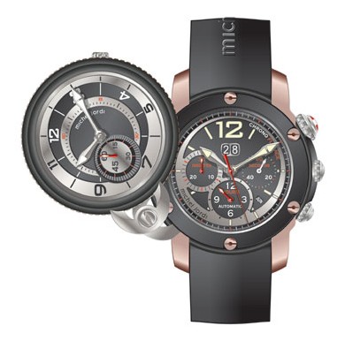 La Twins Chrono Titan de Michel Jordi : deux montres en une, habillée(s) de titane et d'or rouge La Twins Chrono Titan de Michel Jordi : deux montres en une, habillée(s) de titane et d'or rouge