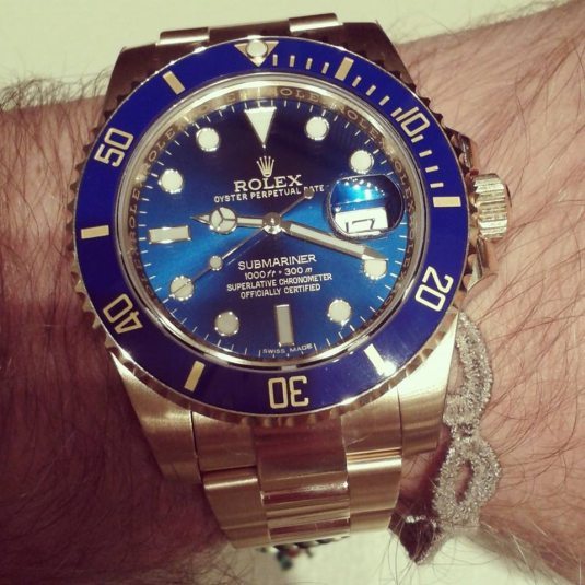 Rolex Submariner or jaune référence 116618 LB Rolex Submariner or jaune référence 116618 LB