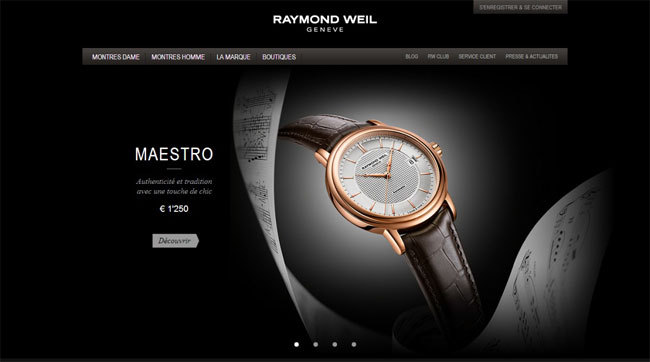 Raymond Weil lance sa boutique de e-commerce en France Raymond Weil lance sa boutique de e-commerce en France
